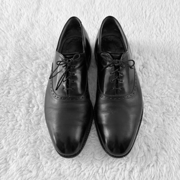 Allen Edmonds Black leather Oxfords Shoes size 9.5 EEE main image 6